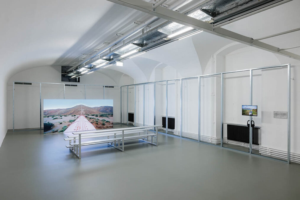 Felix Lenz: Soft Image, Brittle Grounds, 2026. Installation view, MAK Galerie © kunst-dokumentation.com/MAK
