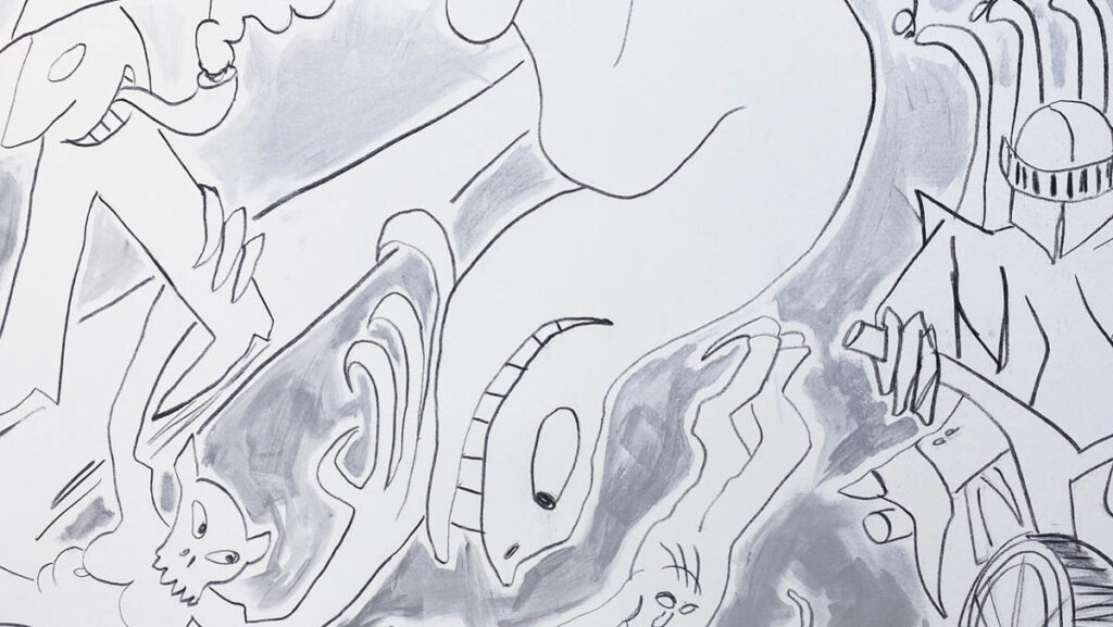 Niko Abramidis &NE, present pendulum, 2024 (detail)