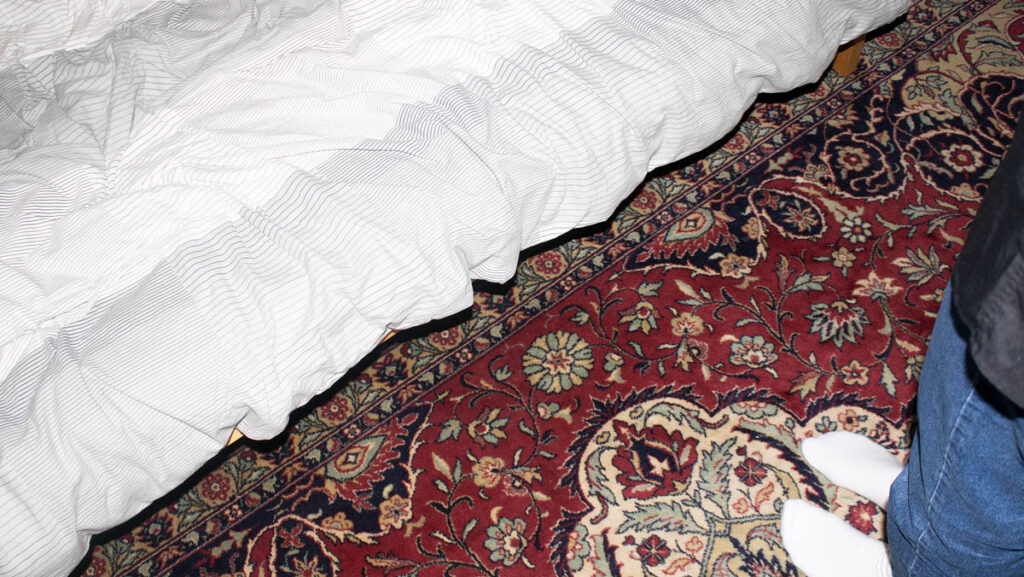 "Give me a chair to sit" is a photo series