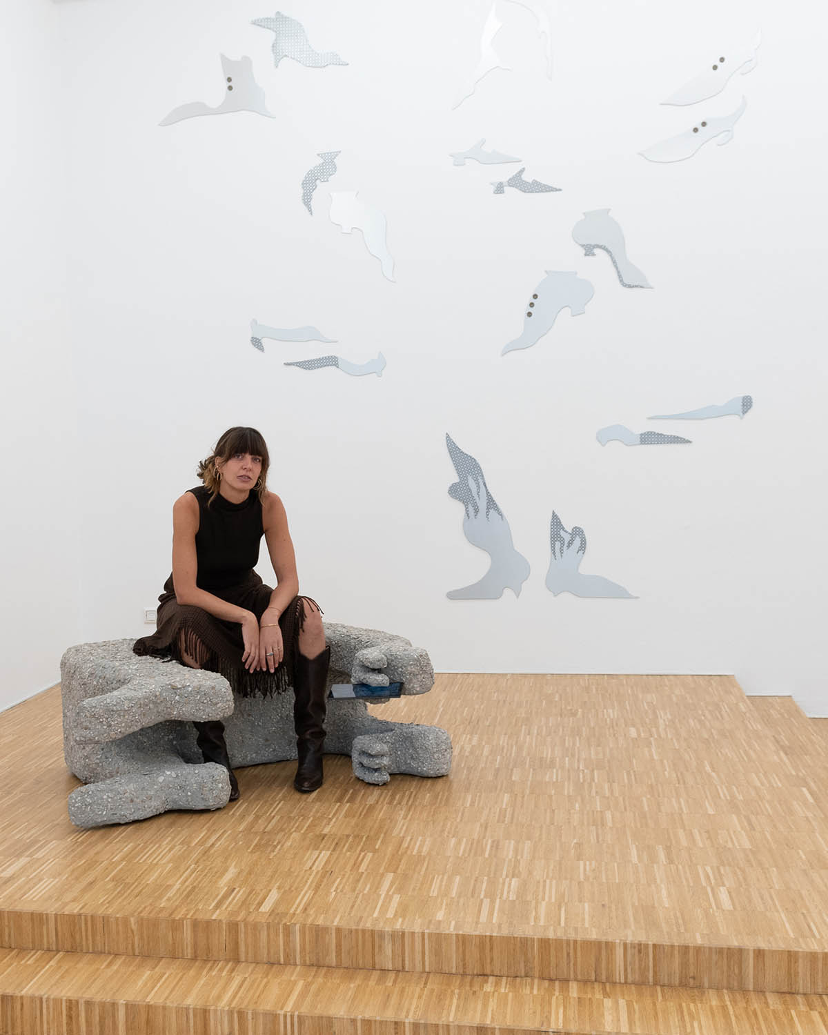 Ausstellungsansicht: Sophia Mainka – where things stay too long, Galerie The Tiger Room, München, 2026. © Galerie The Tiger Room