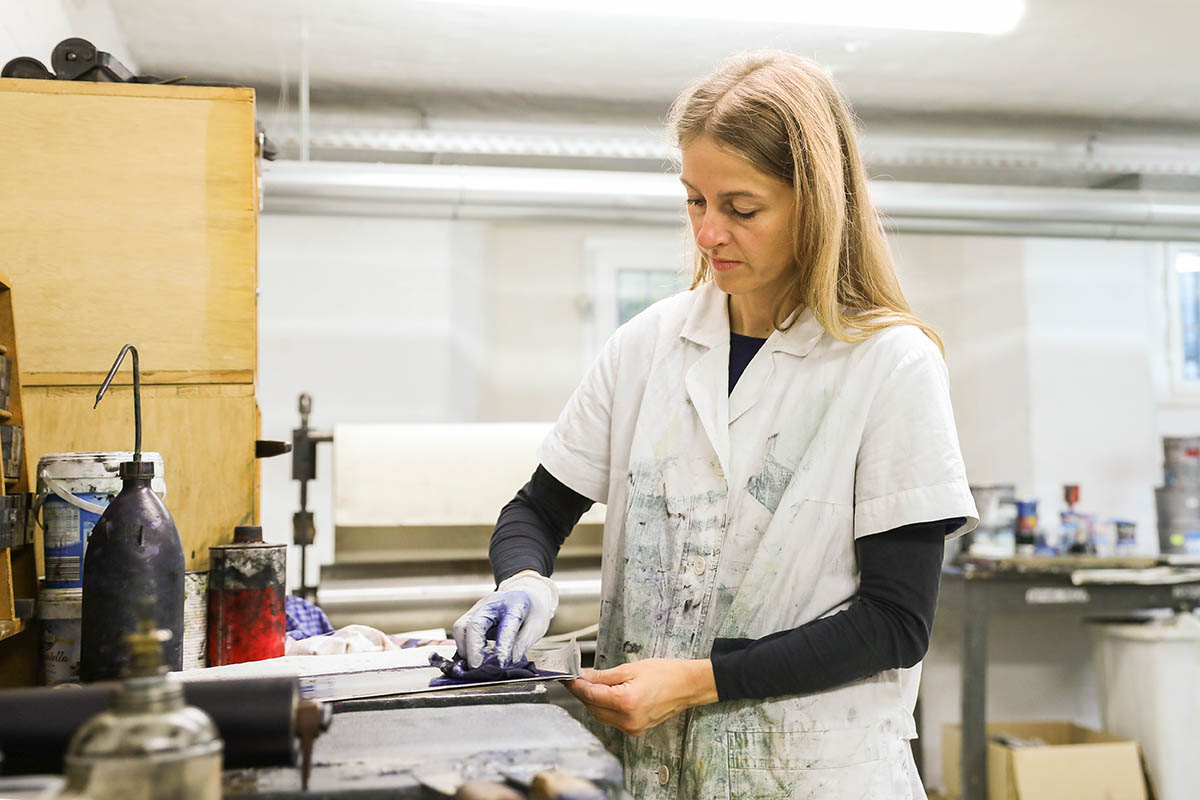 Portrait of the artist Kerstin Hille, Photo: Lisa Gloser