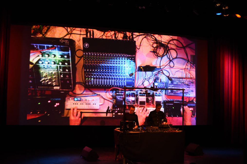 Various moments in Superbooth. Artists performing. Photo courtesy Superbooth & Angela Kröll