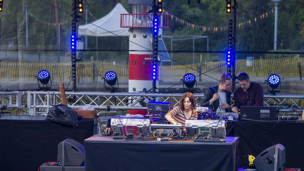 Various moments in Superbooth. Artists performing & events. Photo courtesy Superbooth & Angela Kröll