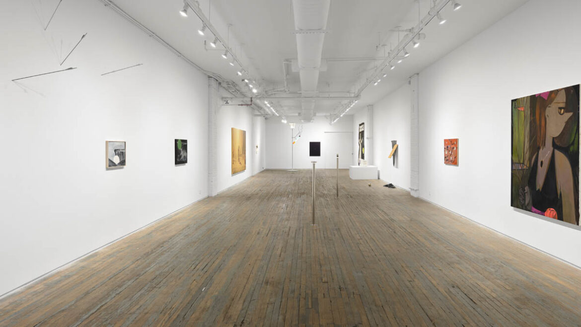 group show: Swallow the Moon exhibition view: Swallow the Moon; curated by Reilly Davidson, Amanita, New York. Courtesy of Amanita