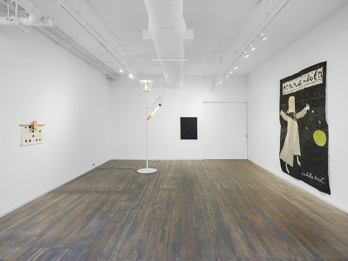 exhibition view: Swallow the Moon; curated by Reilly Davidson, Amanita, New York. Courtesy of Amanita