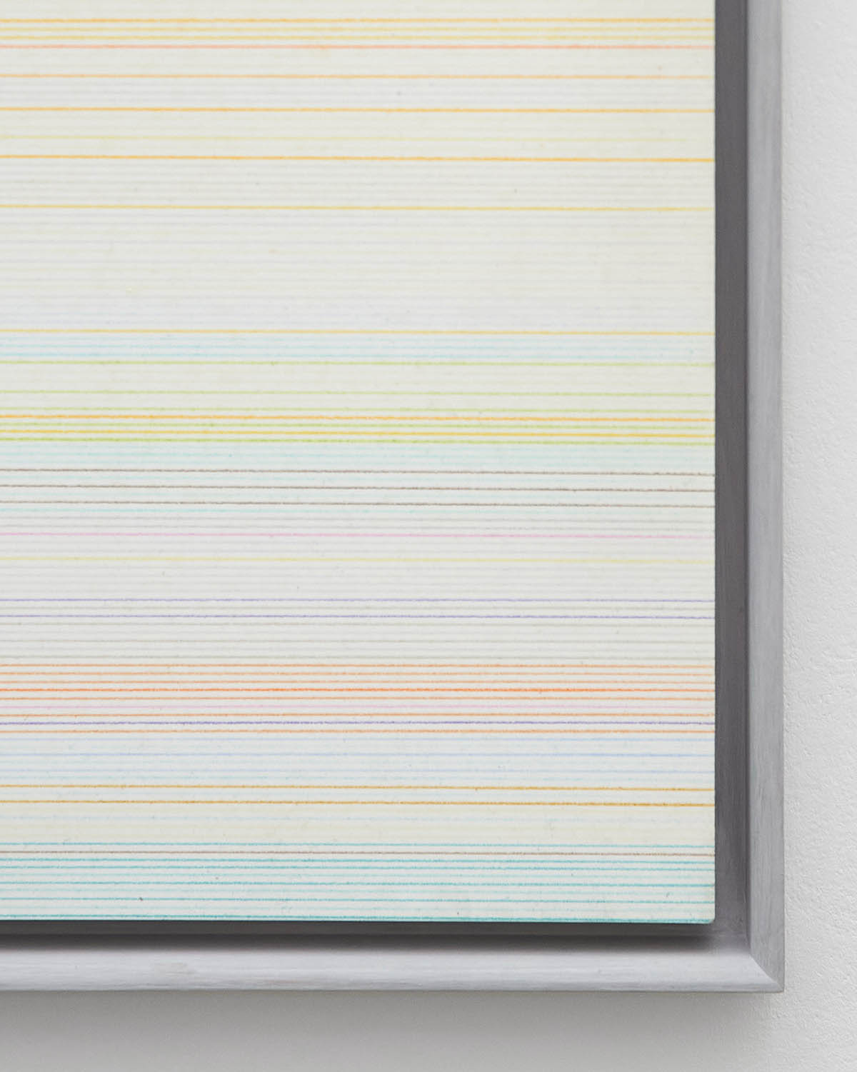 Ein philosophisches Lachprogramm (2010)
Oil-based coloured pencil, acrylic, polystyrene 297,5 x 46 cm