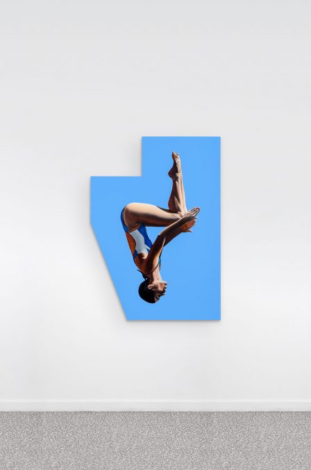 Thorben Eggers, Turm 1, oil on canvas, 143 x 100 cm, 2018. Studio Düsseldorf, Photo: Thorben Eggers