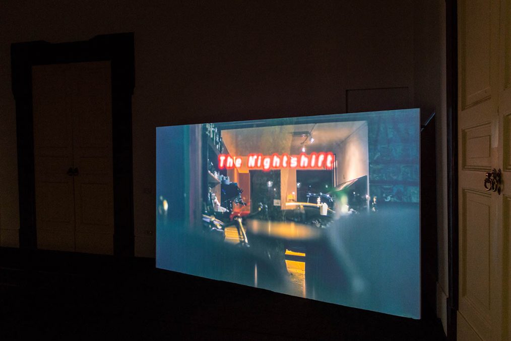 Giovanni Giaretta, Variations on a Nightshift, 2018, exhibition view