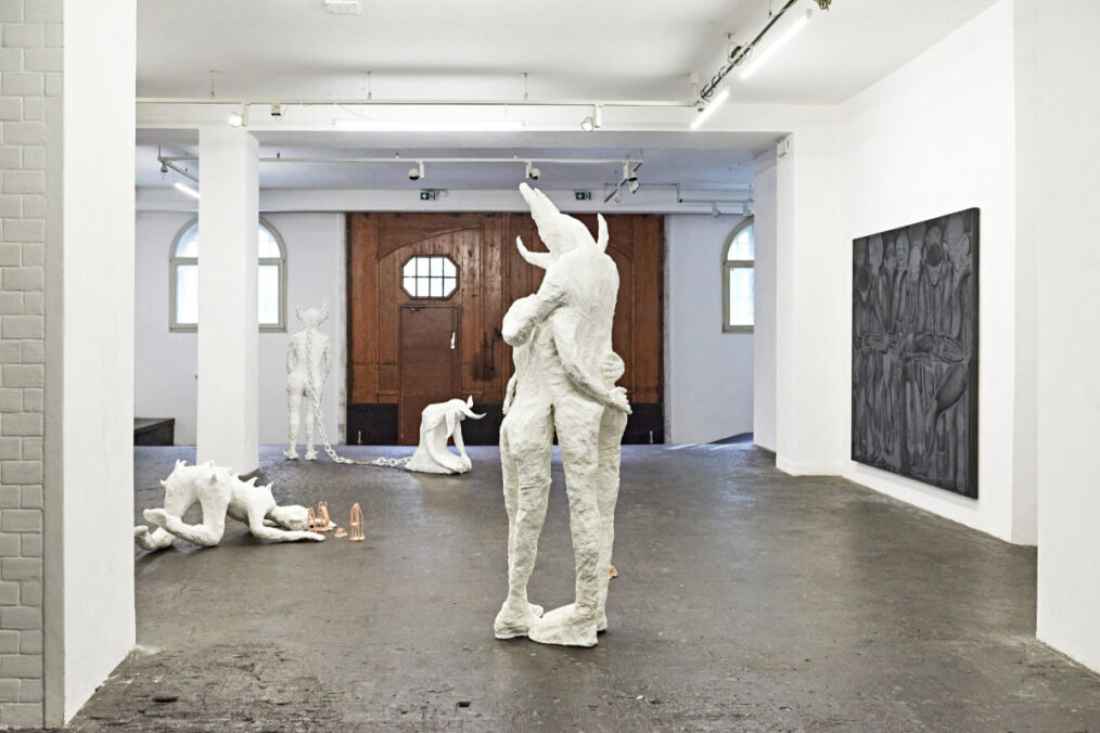 exhibition view. Eliza Wagener & Anna Bochkova – Die Sprache der Vögel. Westwerk, Hamburg. photos: Florent Jalon