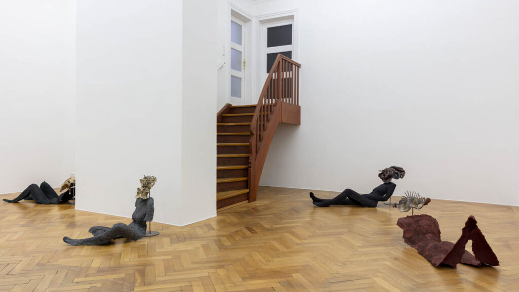 © Anousha Payne, A faint glow, a stone and a shark’s tooth, 2024 at Sperling, Munich, photo: Sebastian Kissel