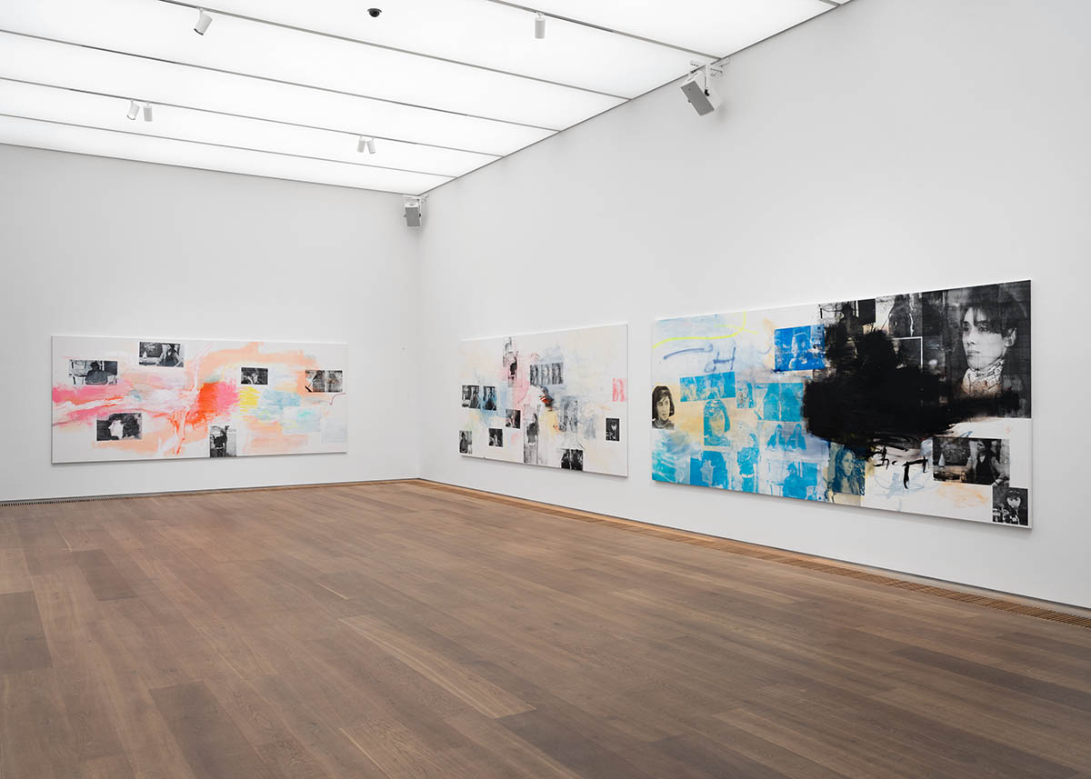 exhibition view. Leyla Yenirce. Wolke. Group exhibition. Carrying. Museum Brandhorst 2026. Courtesy of the museum and the artist.