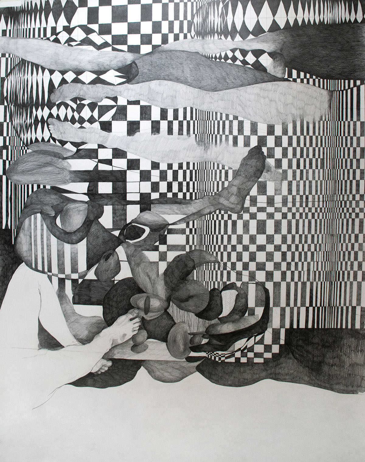 Playground_ 150x180 - pencil on paper - 2020